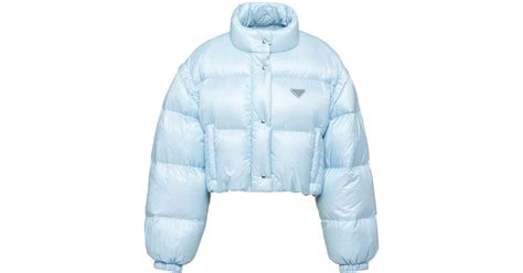 blue prada puffer jacket